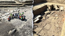 Construction workers clearing old bombs unexpectedly find 'important' ancient sanctuary Education Melbourne